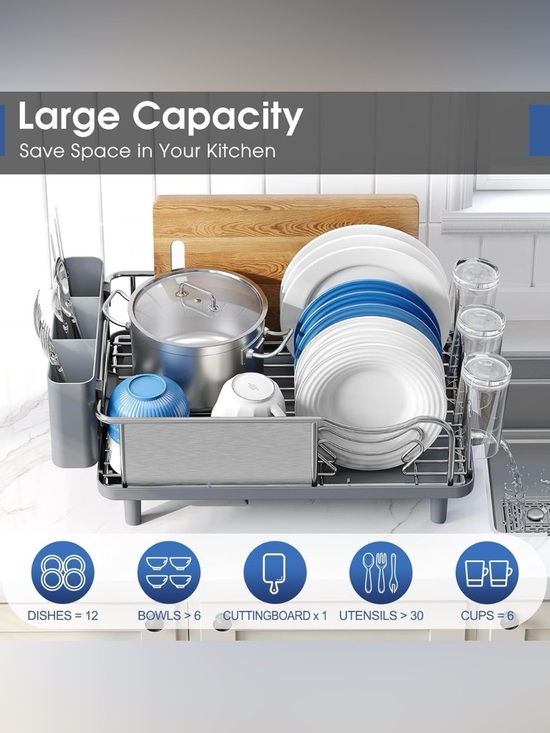 Stainless Steel Dish Drying Rack - Picture 3 of 9